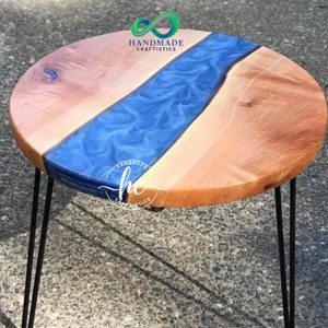 Round Epoxy Resin table For Home Decor