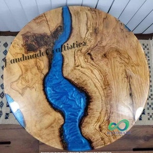 Wood and resin Epoxy Table