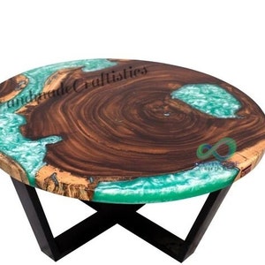 Round Epoxy Resin table For Home Decor