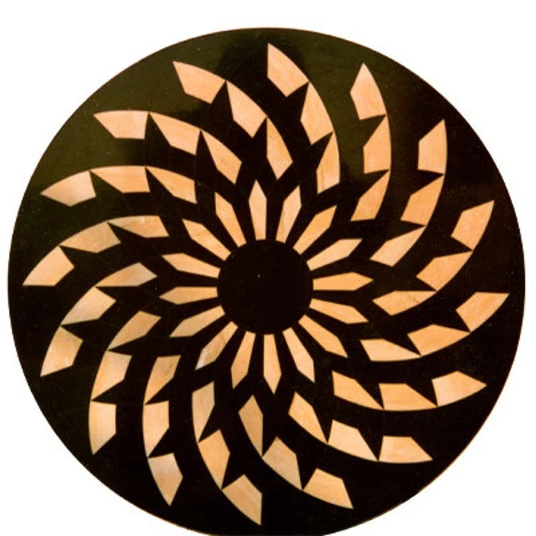 Inlay Table, Marble Sofa Center Table, Black Inlay Kitchen Table, Black