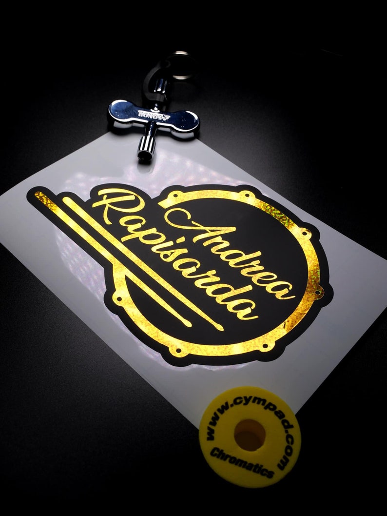 Custom Personalised Drum Decals for Drummers Etsy