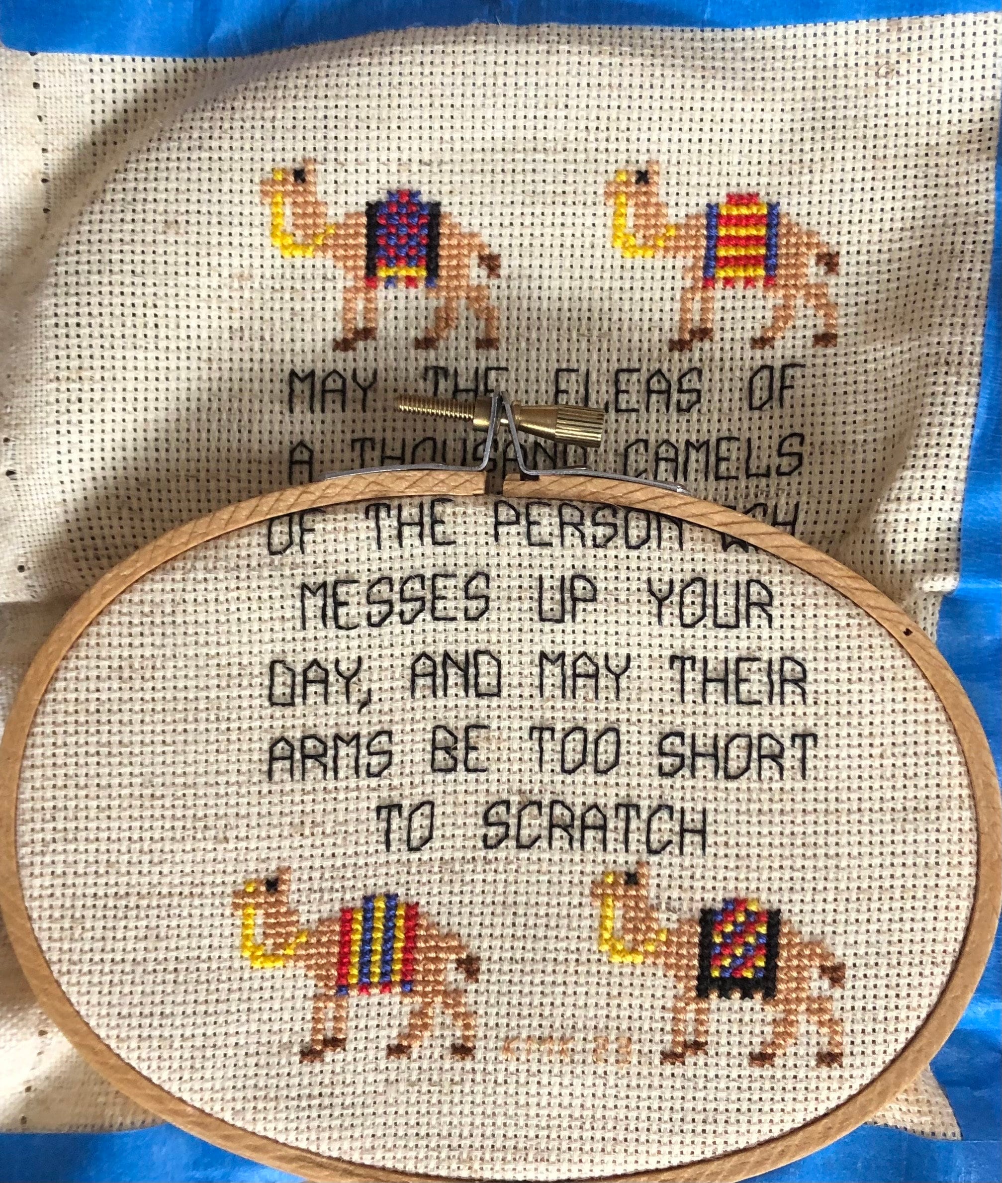 The Fleas of A Thousand Camels. an Arabian Cross Stitch Pattern in