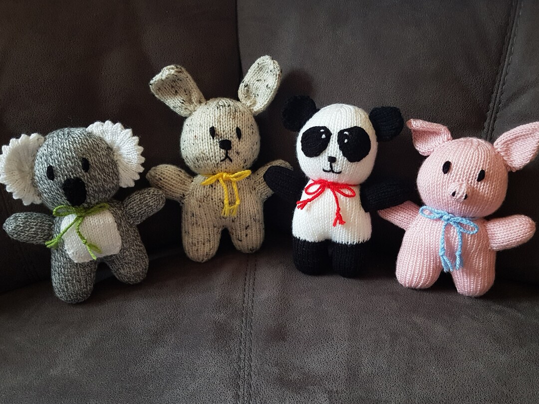 Hand Knitted Animals Etsy UK