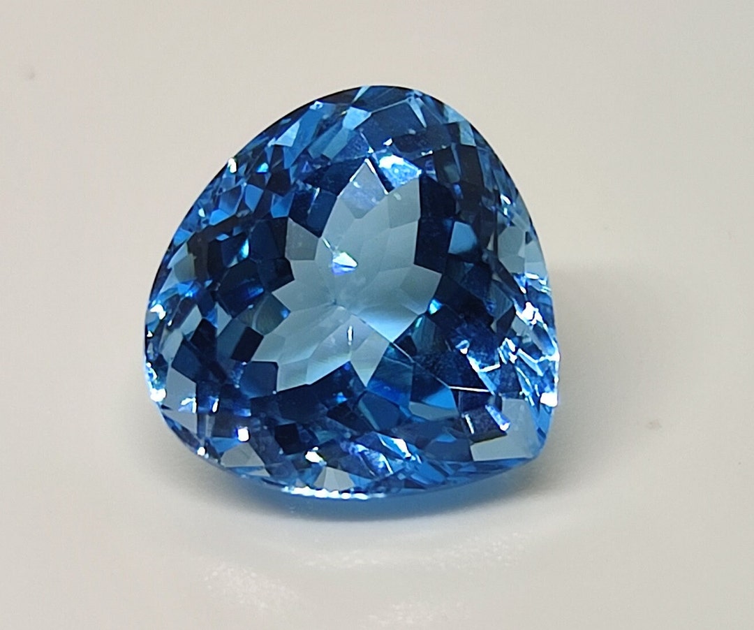 15 Ct Natural Blue Topaz Faceted Blue Topaz Loose Topaz - Etsy