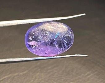 6.70Ct Natural Tanzanite cabochon Gemstone Shape oval Handmade loose gemstone 14X9MM Size