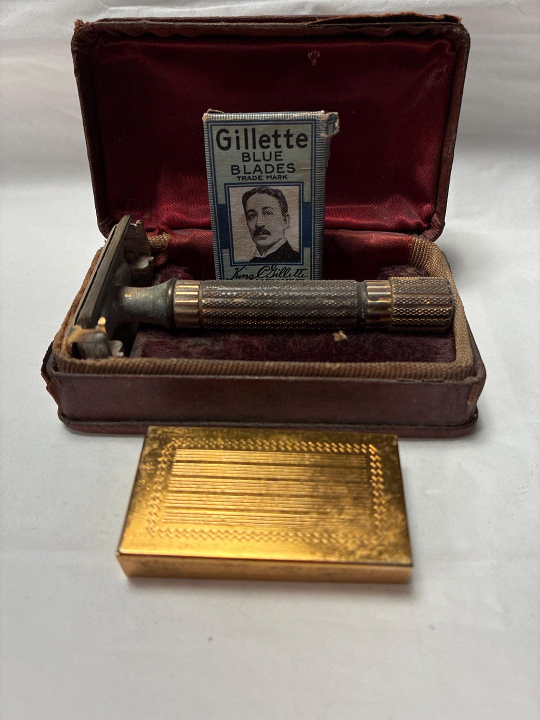 Vintage Antique Gillette 1920’s Shaving Razor Kit - Etsy