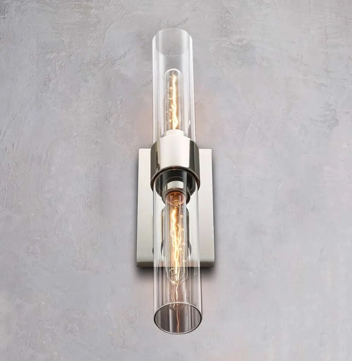 Modern Linear Wall Sconce Industry Glass Sconce Modern Etsy