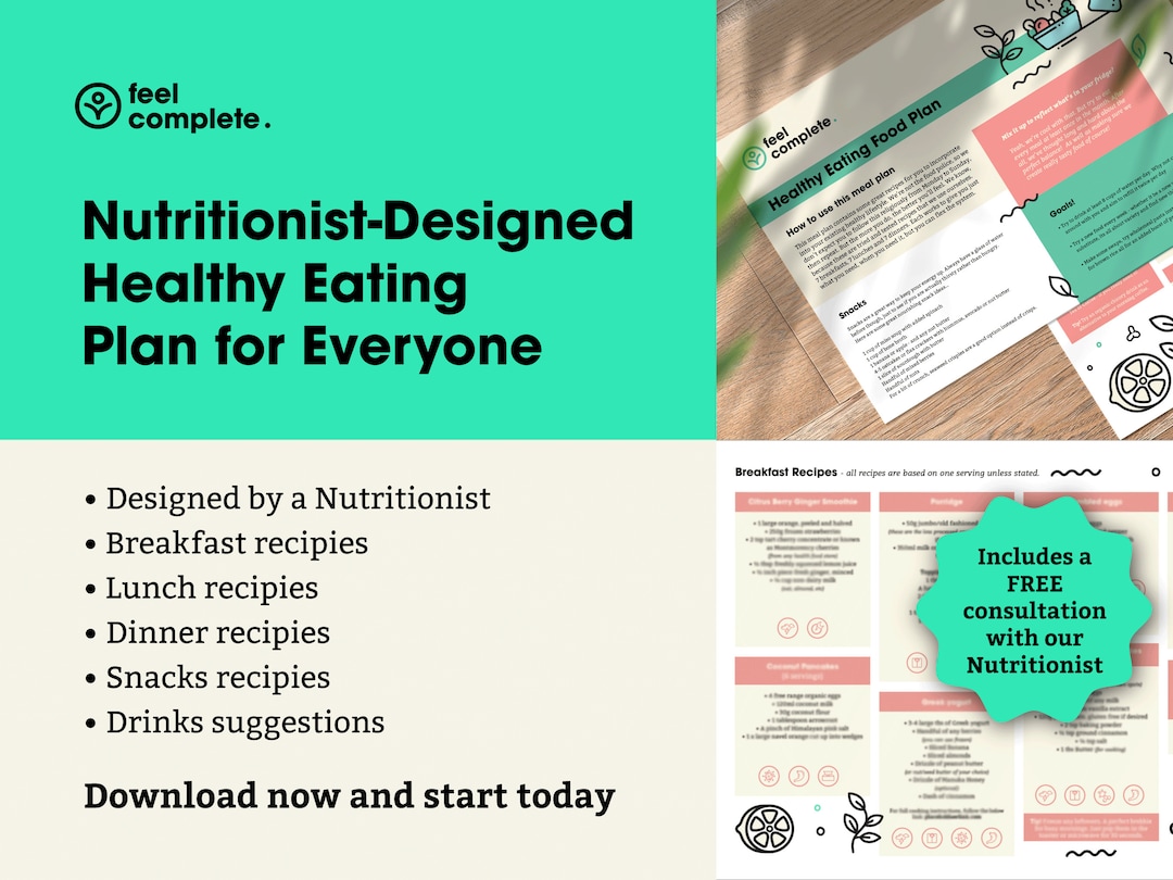 Nutritionist Meal Plan Etsy