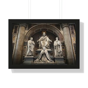 Jesus and the Saints - Vatican City (Framed Print)