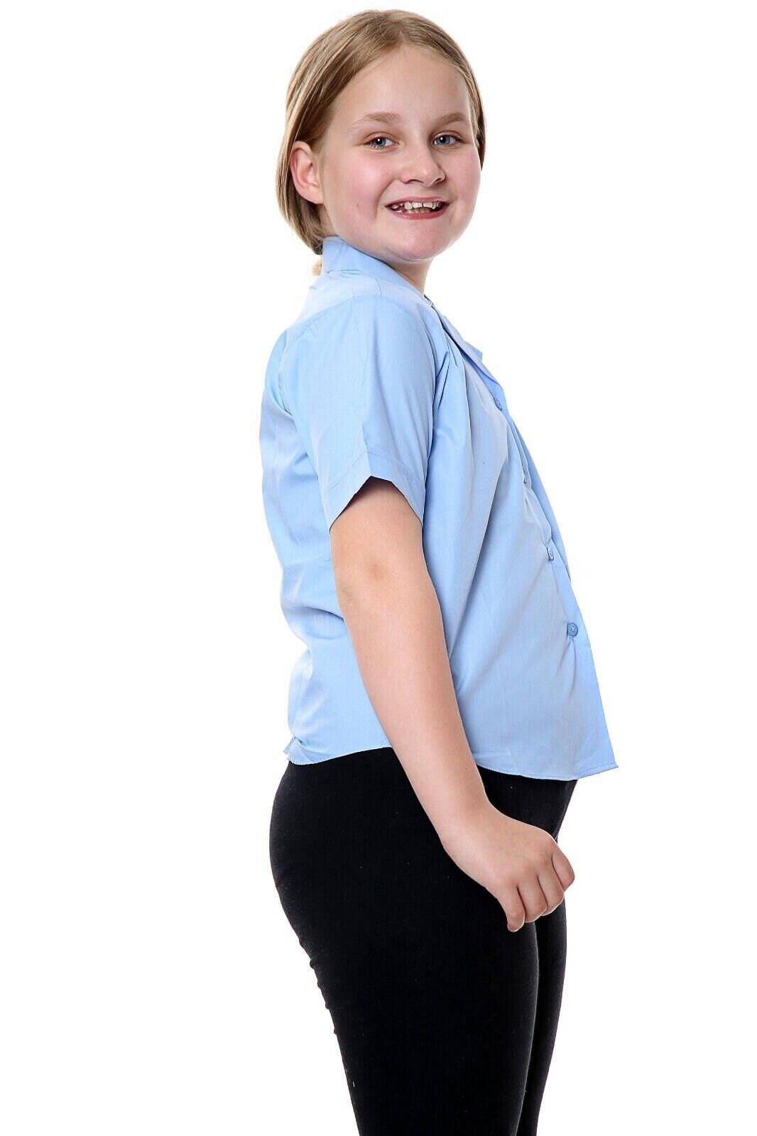 white school blouse revere collar