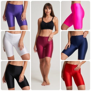 Ladies Lycra Stretch Cycling Shorts Hot Pants Everyday Wear Dance Gym Swimming