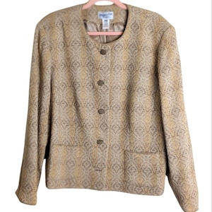 Doudoune Pendleton Dutton en laine vierge vintage avec doublure géométrique pour femme 20 W