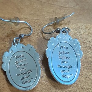 Brighton Truthful Cross Dangle Earrings Crystal Silver Tone Inspirational Faith image 2
