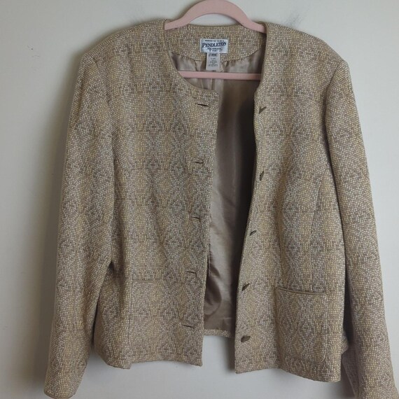 Vintage Virgin Wool Pendleton Dutton Down Jacket … - image 12
