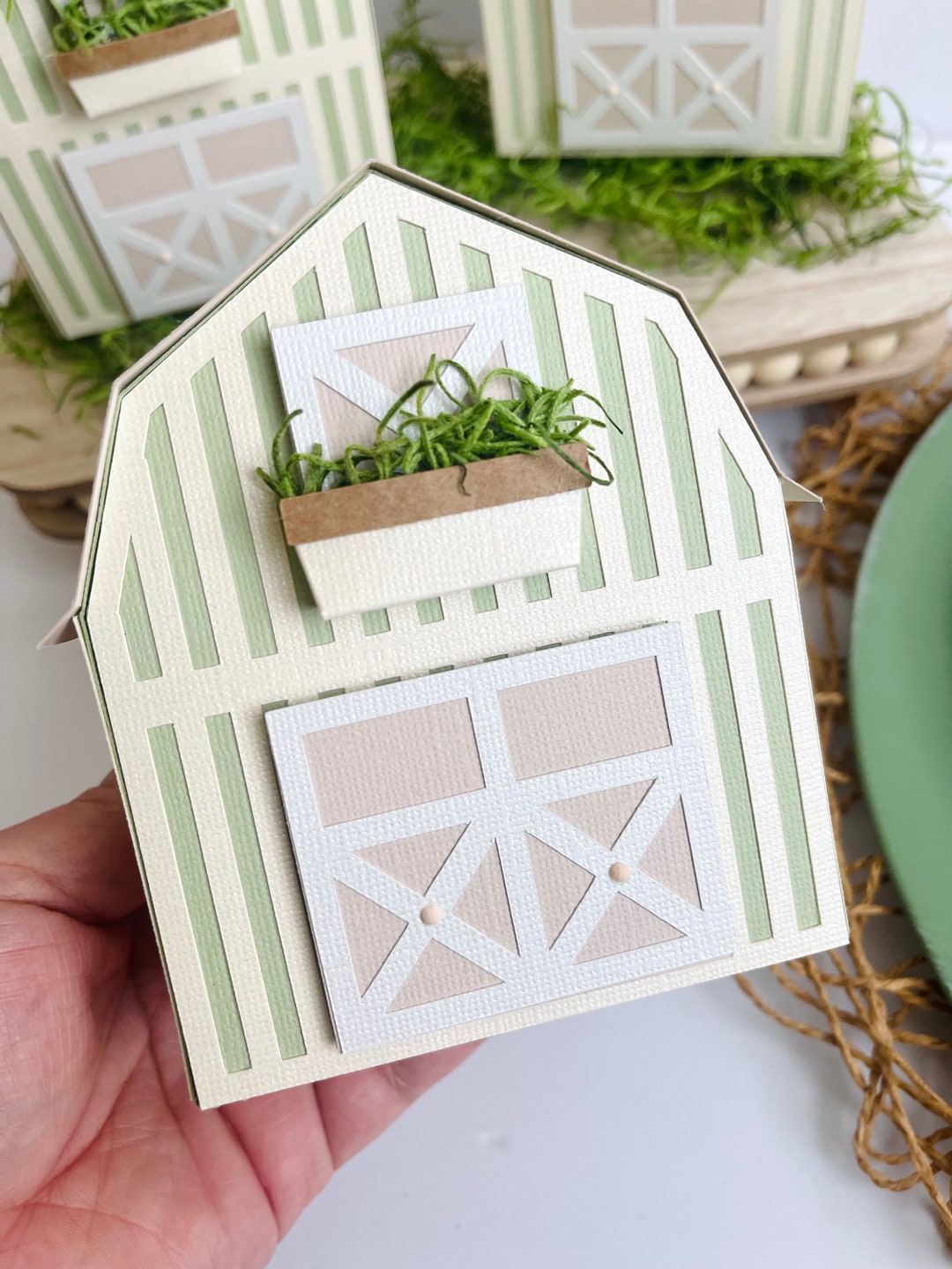 Farm Barn Favor Box | Barn Candy Box Farm Party Decorations Barnyard ...