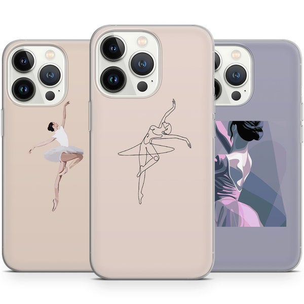 Ballet dancer art Ballerina dance perform Phone Case for iPhone 15 Plus 14 Pro Max 12 11 X XS 8 7, fits Samsung S20 fe, S21, Huawei, Pixel