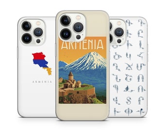 Arménie Pays Hayastan Drapeau Erevan Coque de téléphone pour iPhone 14 13 Pro Max 12 11 X XS 8 7, compatible avec Samsung S20 FE, S21 Ultra, A12, Huawei P30 Pr