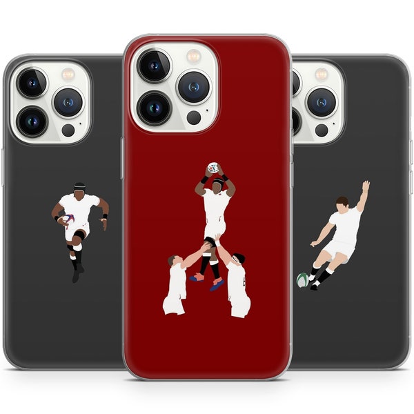 Joueur de rugby Super Bowl Sports US football Phone Case pour iPhone 15+ 14 Pro Max 12 11 X XS 8 7, convient à Samsung S20 FE, S21, Huawei, Pixel