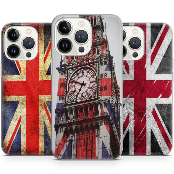 Coque de téléphone Union Jack UK Heritage Cover pour iPhone 14 13 Pro Max 12 11 X XS 8 7, compatible avec Samsung S20 FE, S21 Ultra, A12, Huawei P30 Pro