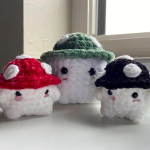 Chunky crochet mushroom