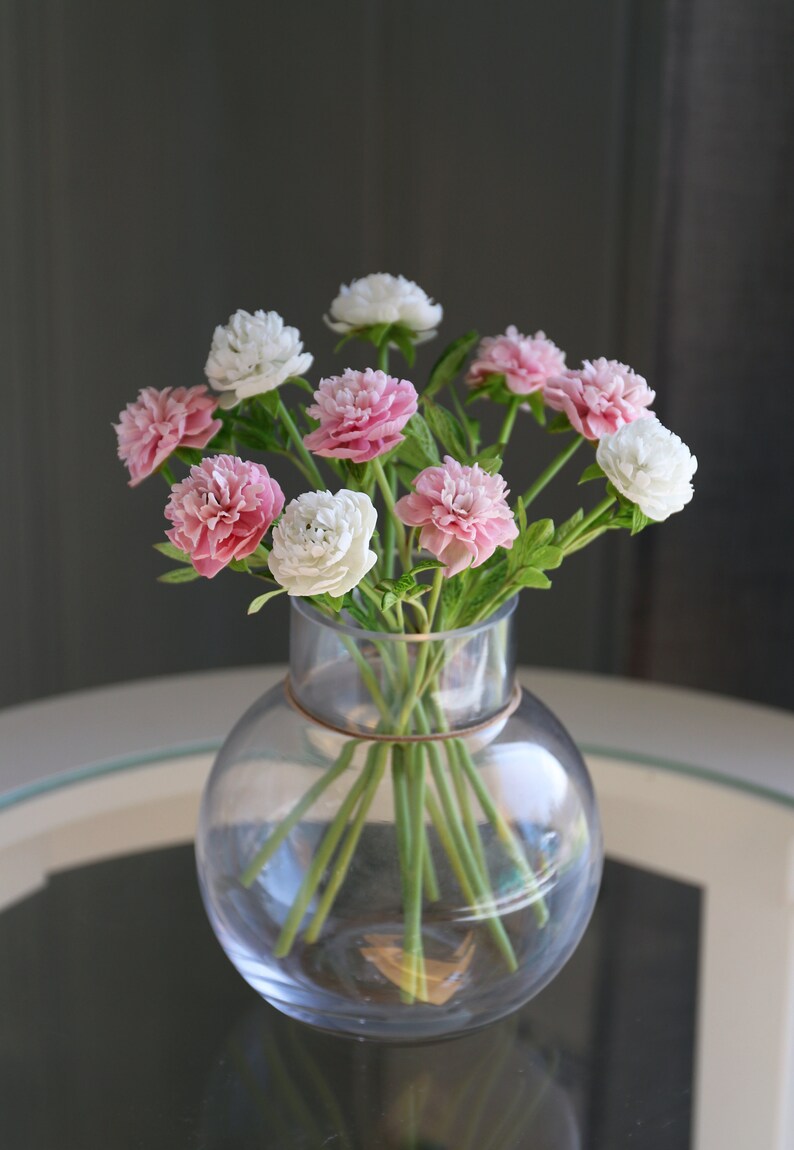 Mini Peonies, Real Touch Flowers, Decorative Flowers, Home Decor, Gift