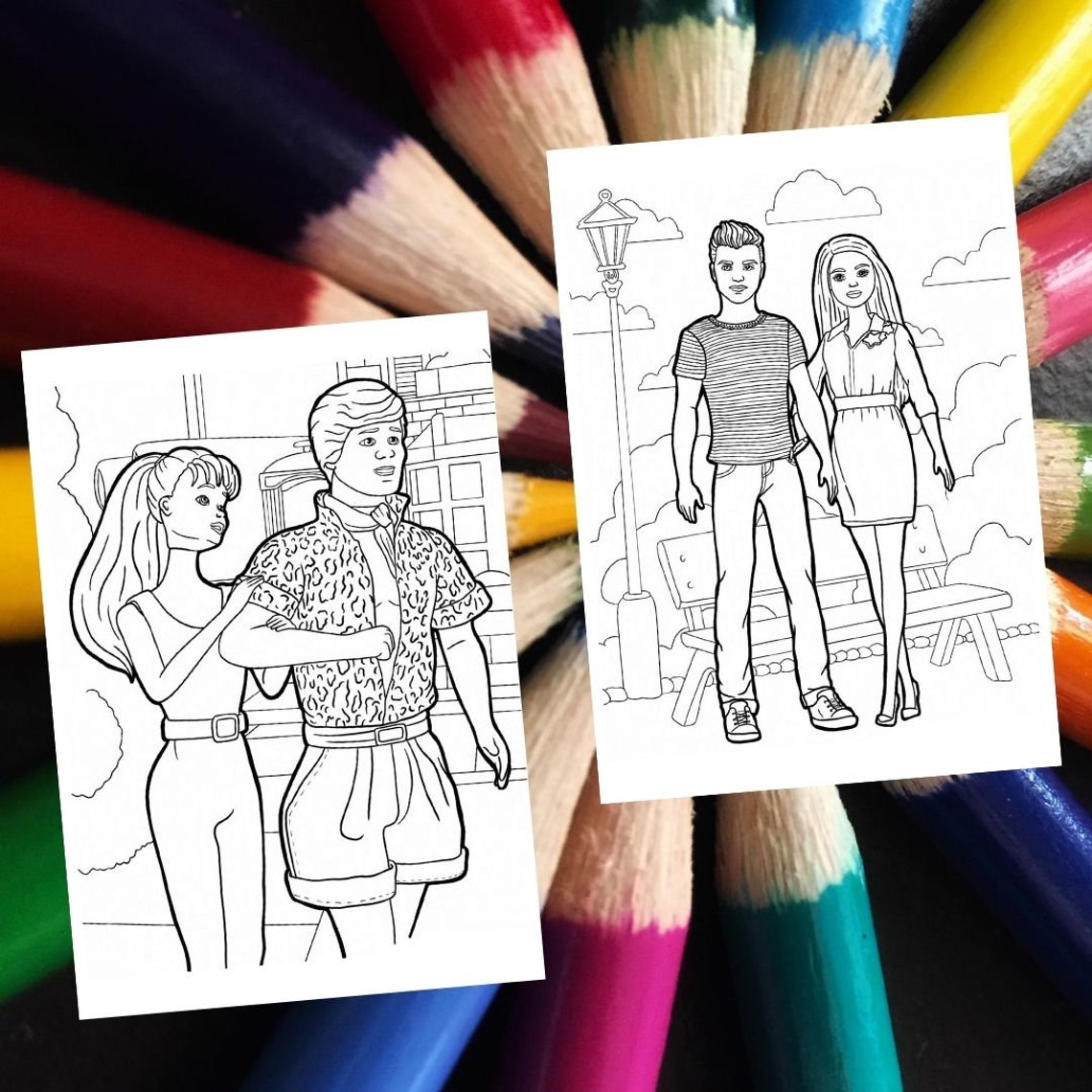 80 BARBIE Color Pages. Barbie Coloring Book Photo Kid. Coloring Pages ...