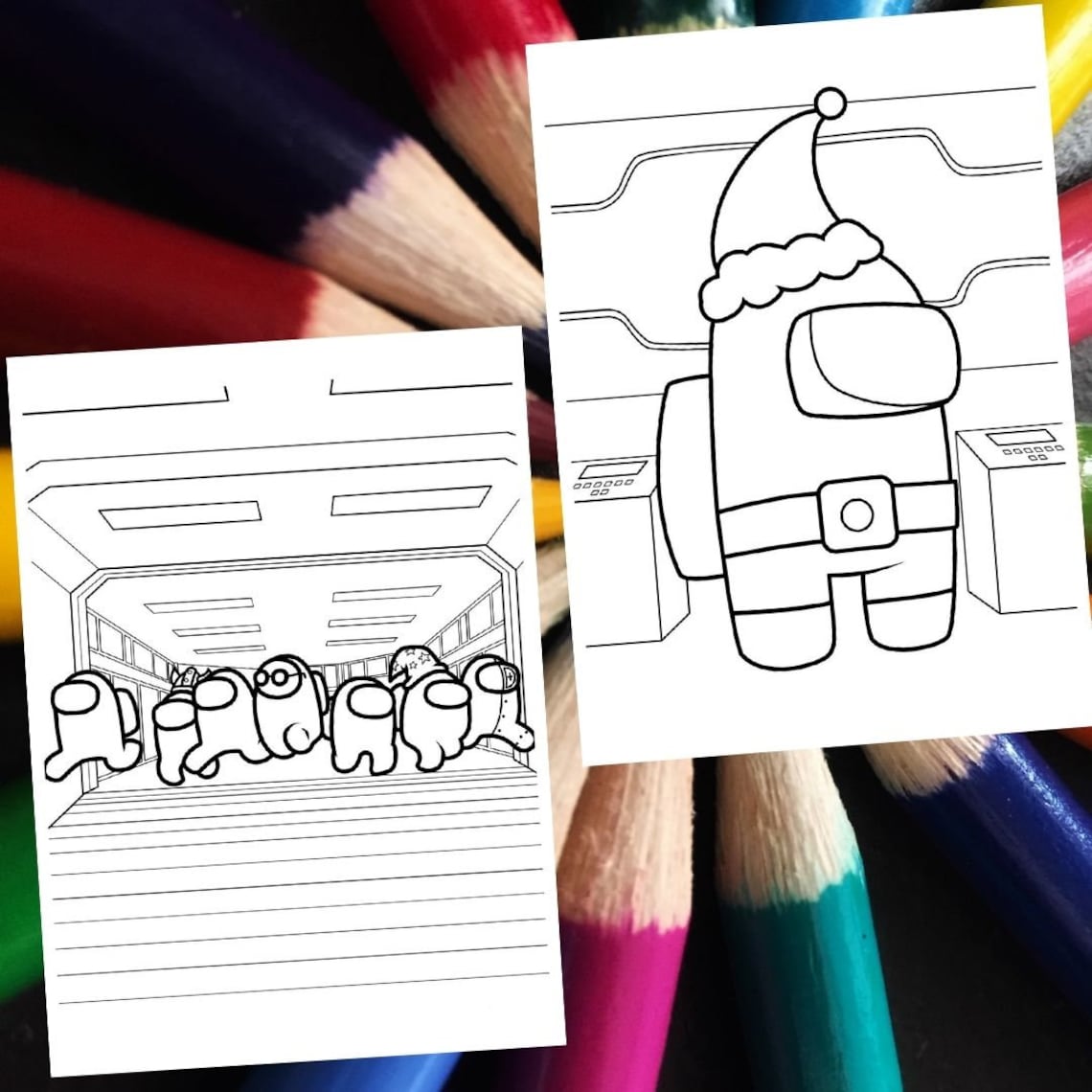 65 AMONG US Color Pages. Among Us Coloring Book Fo Kid. Coloring Pages