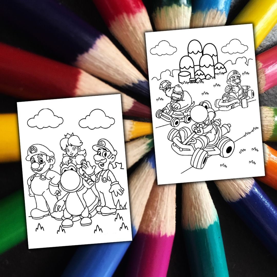 30 YOSHI Coloring Pages. Yoshi Coloring Book for Kids. Printable ...