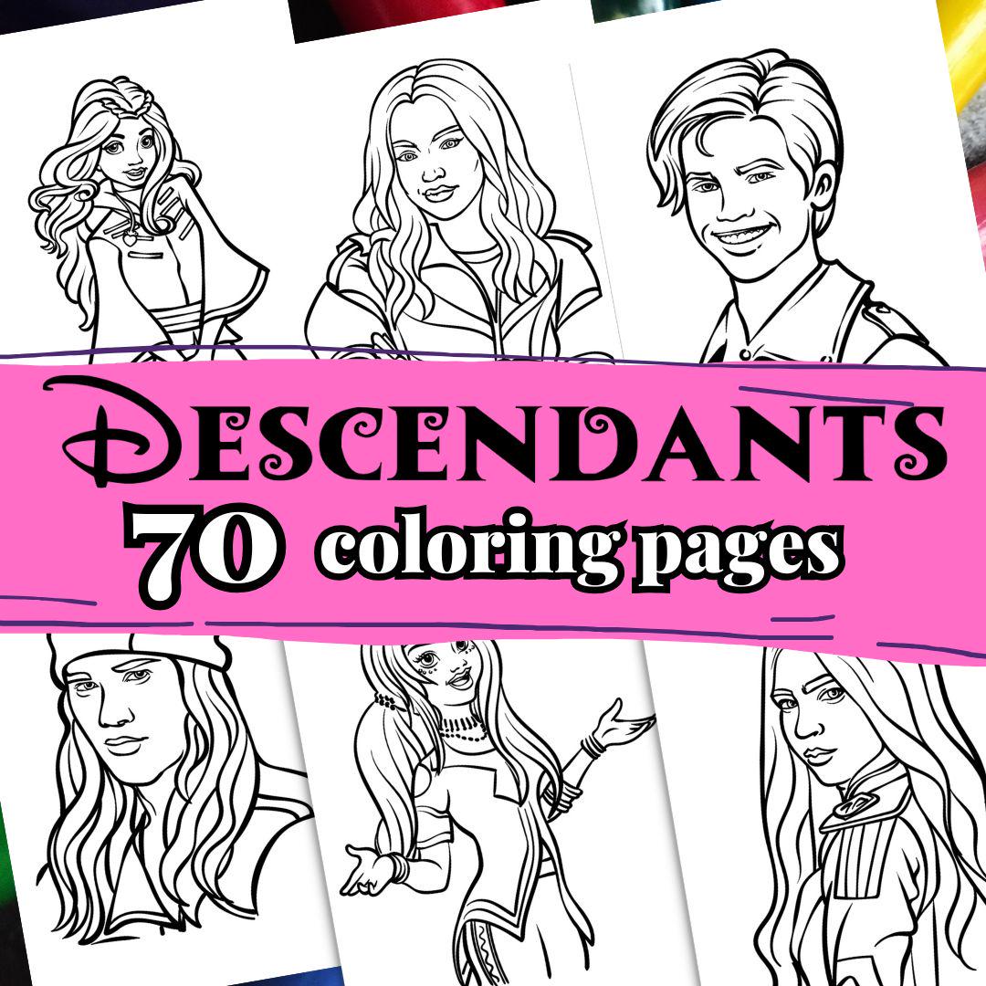 Descendants Apple Coloring Page Descendants Coloring Pages Of The