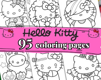 Sanrio Character Coloring Book Japanese book Coloriage Hello Kitty From  Japan