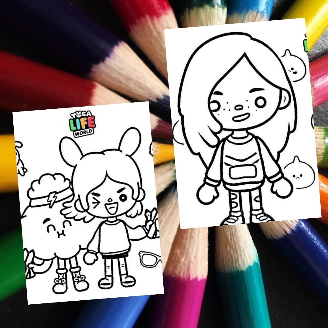 60 TOCA B0CA Color Pages. Toca Boca Book Photo Kid. Coloring Pages for ...