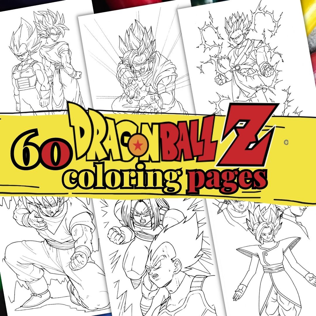 Dragon Ball Z Coloring Book: 50 Pages Of Fun Coloring For Kids And adults,  High Quality Coloring Pages for Kids and Adults, Color All Your Favorite  Characters, Great Gift for Dragon Ball