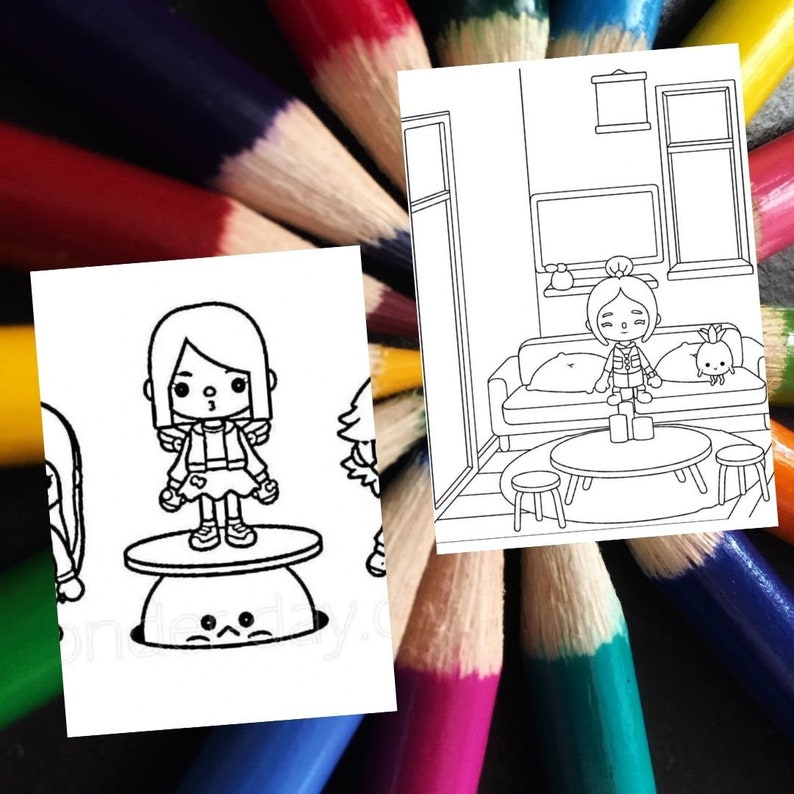 60 TOCA B0CA Color Pages. Toca Boca Book Photo Kid. Coloring Pages for ...