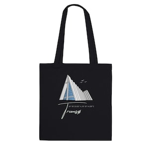 Tote bag Norway Tromsø Arctic Cathedral Tromsö Ishavskatedralen Church shopping bag pouch cotton bag long handle bag