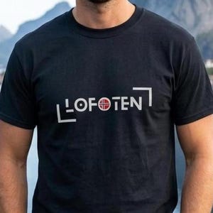 Maglietta Lofoten Norvegia, souvenir della Norvegia settentrionale, maglietta delle isole Lofoten, regalo Scandinavia, maglietta unisex per tifosi della Norvegia
