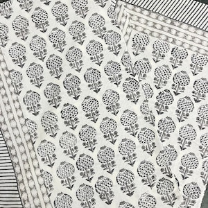Indian Hand Block Print Cotton Table cloth, Block Print Rectangle Cotton Table Cloth, Table Linen - Cotton Tablecloth, Cotton Table Linen