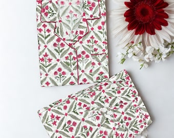 Pijama de algodón con estampado a mano: pijama para mujer