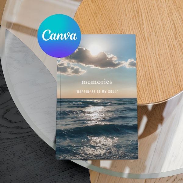 Travel Photo Album Template | Photobook Template | Coffee Table Book Template | Canva Template