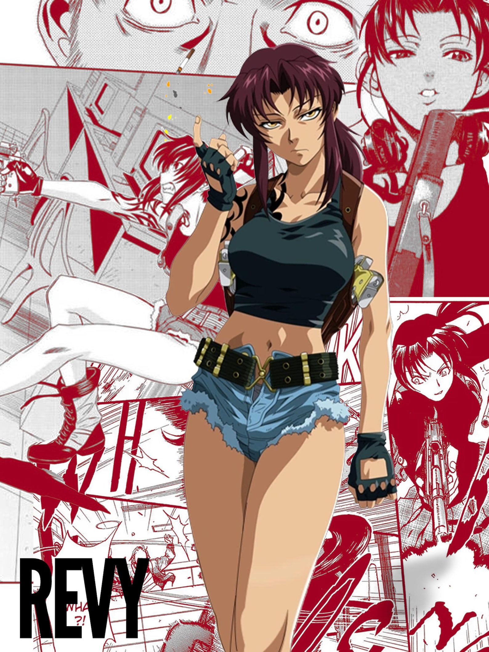 Revy | Black Lagoon | Digital Print - Etsy