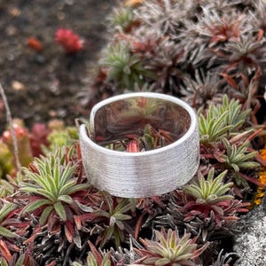 Adjustable Open Sterling Silver Ring 925 – Flexible Women’s Band Ring