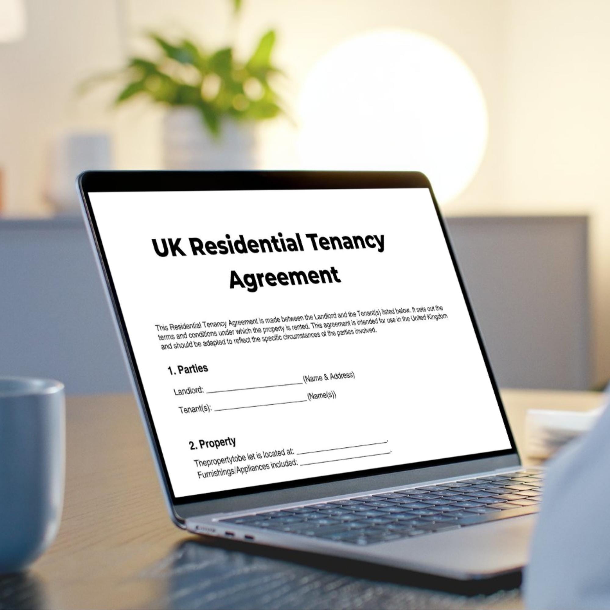 UK Rental Agreement Template | Printable Tenancy Contract PDF & Canva ...