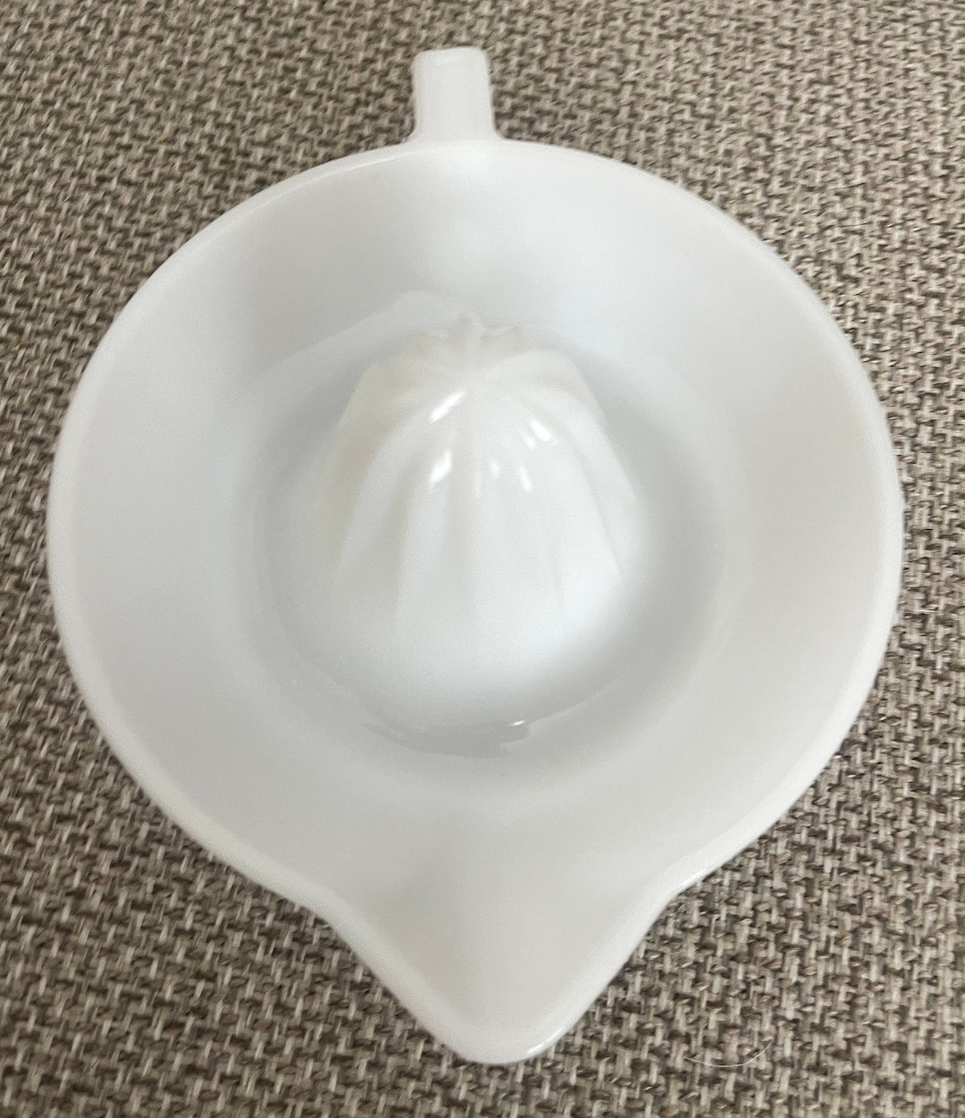 Vintage Milk Glass Juicer From the 1930s Etsy