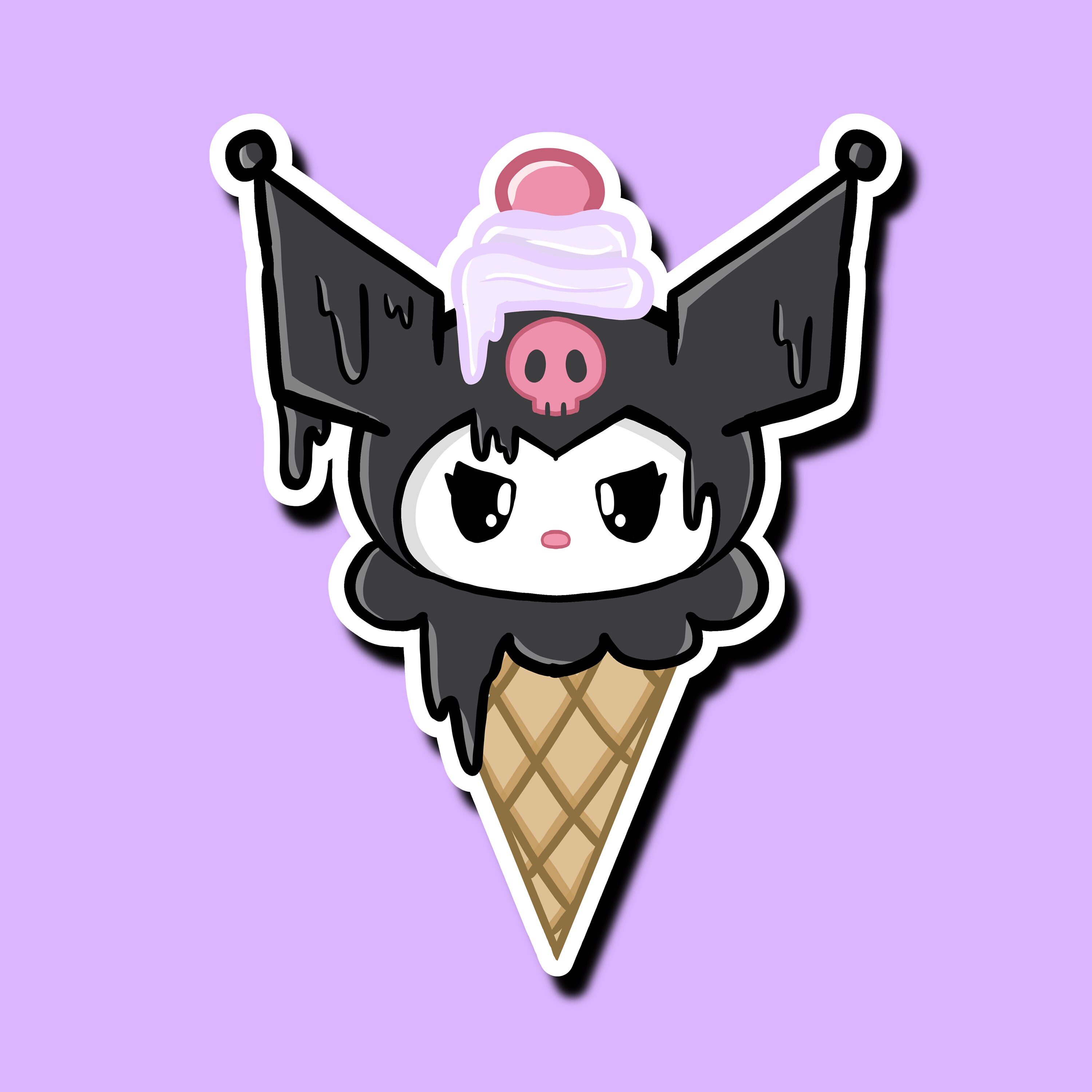 Kuromi Ice Cream Stickers - Etsy