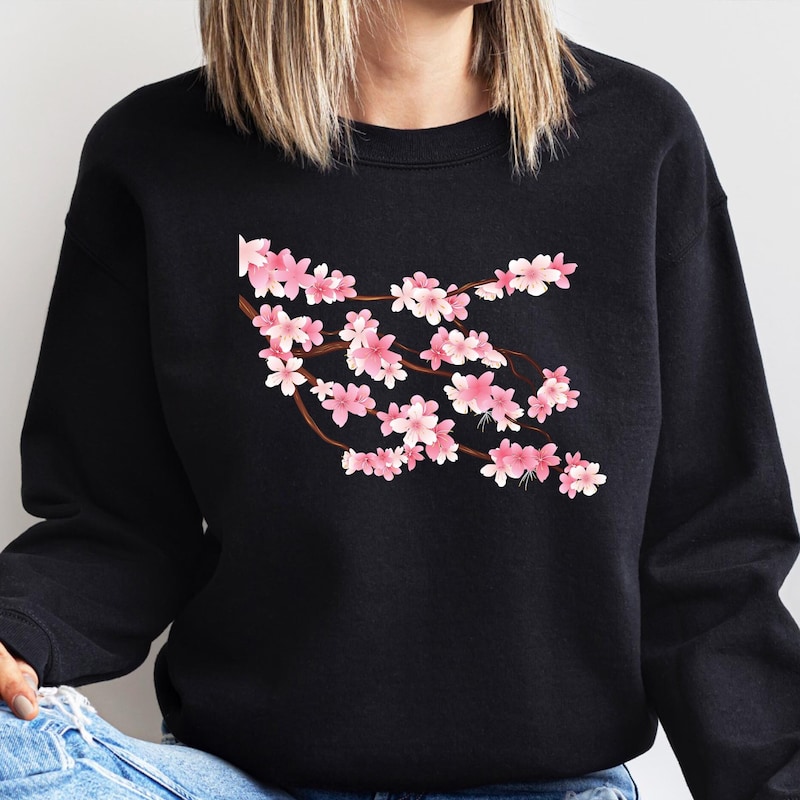 Sunny Blossoms Girls Sweater-Bud Pink