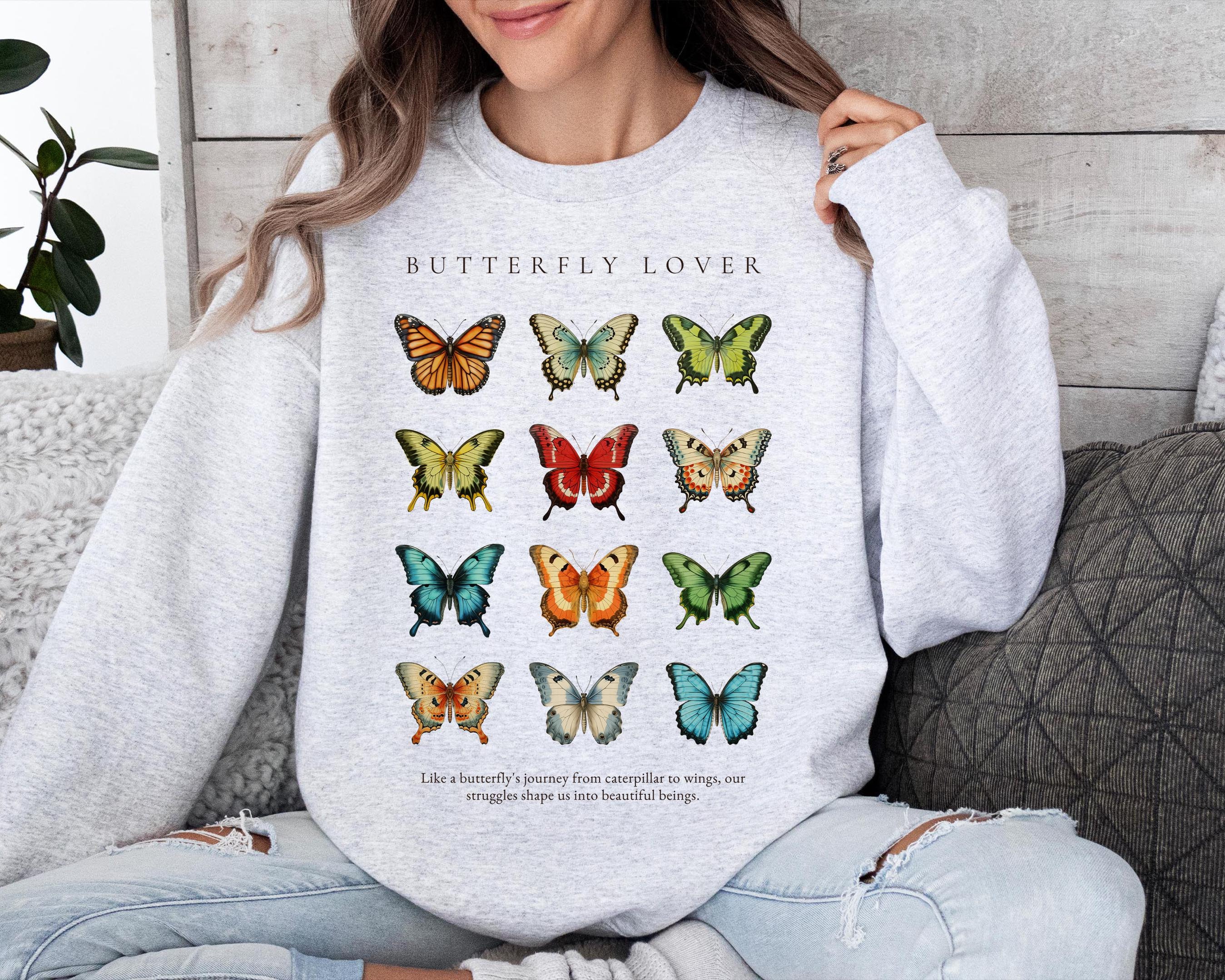 Butterfly Sweatshirt Etsy