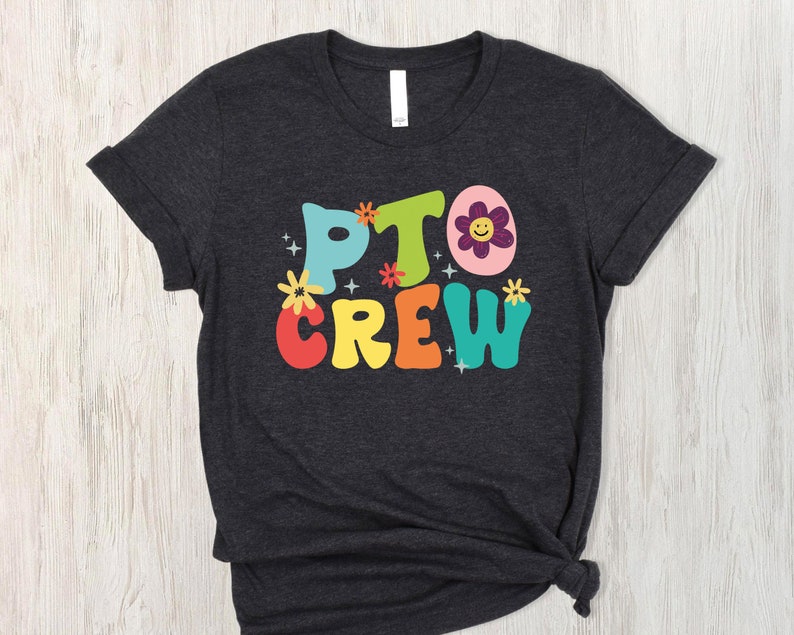 PTO Crew Shirts, Floral PTO Shirt, Parent Teacher Organization Shirt ...