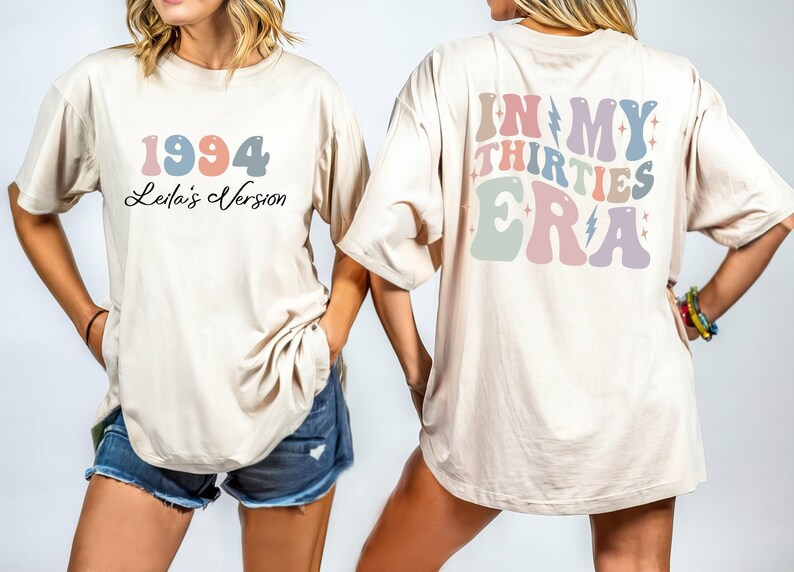 Custom In My Thirties Era Shirt, Comfort Colors Birthday Shirt, 30th Birthday Tee, Birthday Girl Shirt, Personalized Birthday Tee, Bday Gift Bild 2