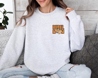 Rebel Mom Society Tiger Sweatshirt, Rebel Mom Sweater, Mom Life Tiger Sweater, Trendy Mom Apparel, Mothers Day Sweatshirt, Cool Mom Sweater