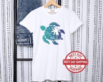 Sea Turtle Shirt, Beach Lover Shirt, Save the Sea Turtles Shirt, Beach Vibes Shirt, Turtle Lover Shirt, Turtle Shirt Gift Women,Summer shirt