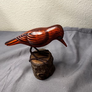 Wood Carved Song Birds - Hand Carved - Hand Painted - Great Bird Llvers Gift - Birders Gift